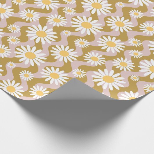 Papier Cadeau Daisy Boho Floral (Coin)