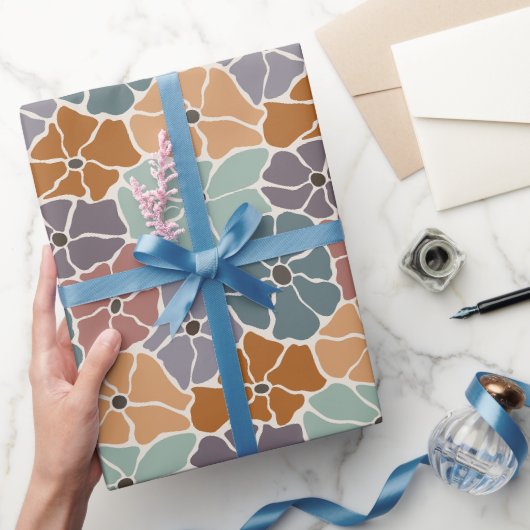 Papier Cadeau Daisy Colorée Rétro (Cadeaux)