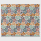 Papier Cadeau Daisy Colorée Rétro (Plat)