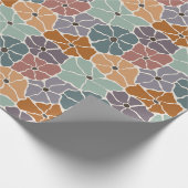 Papier Cadeau Daisy Colorée Rétro (Coin)
