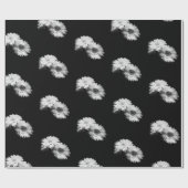 Papier Cadeau Daisy Greyscale (Plat)