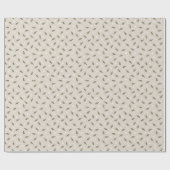 Papier Cadeau Daisy minimal Sprig rustique pays (Plat)