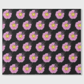 Papier Cadeau Daisy Pink Breast Cancer Survivor Ribbons (Plat)