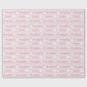 Papier Cadeau Daisy Premier anniversaire Pink Theme Party (Plat)