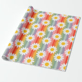 Papier Cadeau Daisy Rétro (Déroulé)