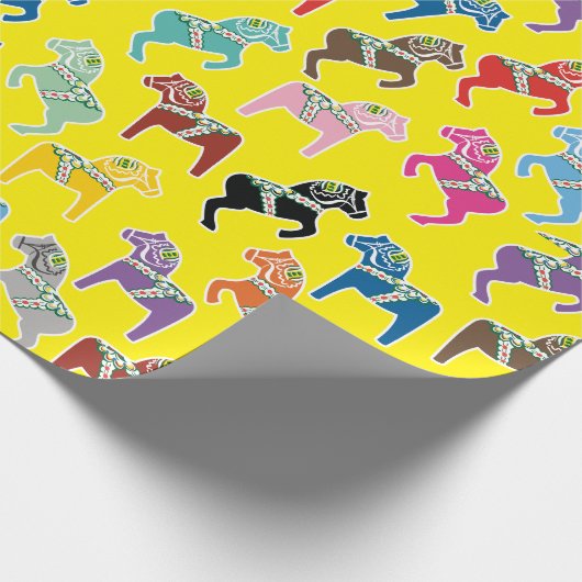 Papier Cadeau Dalahäst pattern (Coin)