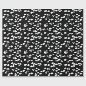 Papier Cadeau Dalmate | arrière et blanc (Plat)