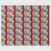 Papier Cadeau Dalmate de Noël (Plat)