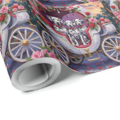 Papier Cadeau Dalmatian Dog Valentine's Day  (Coin rond)