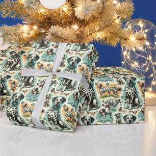 Papier Cadeau Dalmatie mignonne