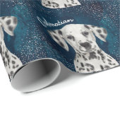 Papier Cadeau Dalmatien  (Coin rond)