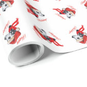 Papier Cadeau Dalmatien Joyeuses Fêtes (Coin rond)