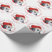 Papier Cadeau Dalmatien Joyeux Noël (Coin)