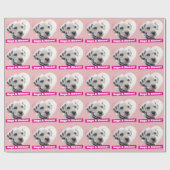 Papier Cadeau Dalmatien Nez de Coeur (Plat)