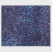 Papier Cadeau Damas Blue Navy Black Royal violet violet (Plat)