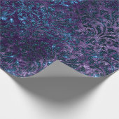 Papier Cadeau Damas Blue Navy Black Royal violet violet (Coin)