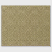 Papier Cadeau Damas de Parties scintillant en or incorporé (Plat)