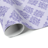 Papier Cadeau Damas marocain violet (Coin rond)
