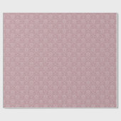 Papier Cadeau Damas violet et blanc (Plat)