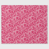 Papier Cadeau Damassé de chardon de William Morris, rose de (Plat)