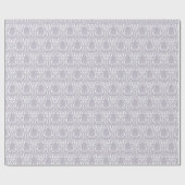 Papier Cadeau Damassé lilas chic minable (Plat)
