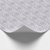 Papier Cadeau Damassé lilas chic minable (Coin)