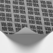 Papier Cadeau Damassé noir marocain (Coin)