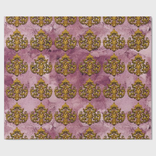 Papier Cadeau Damassé victorienne (Plat)