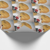 Papier Cadeau DAME AVEC ROSE ROUGE / Beauté Mode (Coin)