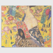 Papier Cadeau Dame Avec Un Ventilateur Gustav Klimt (Plat)