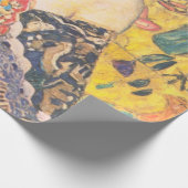 Papier Cadeau Dame Avec Un Ventilateur Gustav Klimt (Coin)