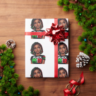 Papier Cadeau Dame de Black Pride