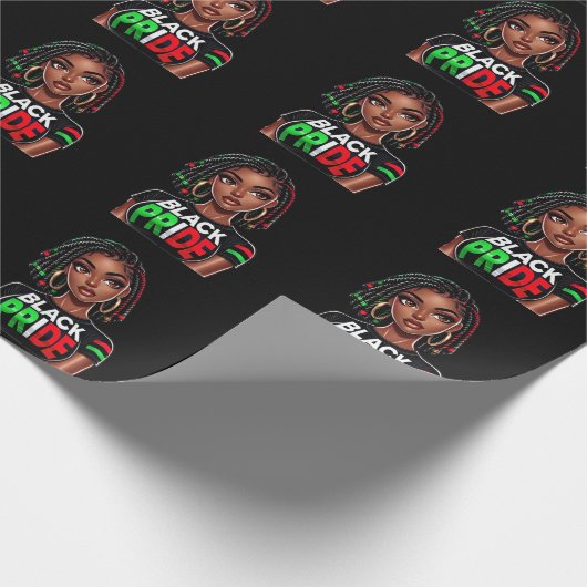Papier Cadeau Dame de Black Pride (Coin)