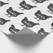 Papier Cadeau Dame Poulet Folle (Coin)