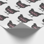 Papier Cadeau Dame Poulet Folle (Coin)