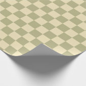 Papier Cadeau Damier Sage (Coin)