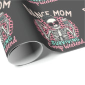 Papier Cadeau Dance Maman Survie Comp Week-end (Coin rond)