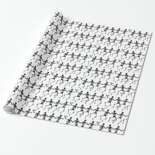 Papier Cadeau Dancing Skeletos Halloween Thunder_Cove