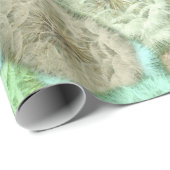 Papier Cadeau Dandelions mignons en pastel (Coin rond)