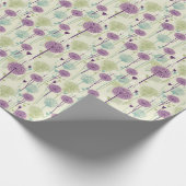 Papier Cadeau Dandelions violets (Coin)