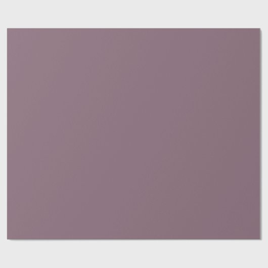 Papier Cadeau Dandy de prune solide (Plat)