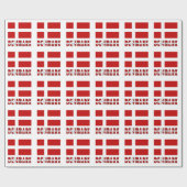 Papier Cadeau Danemark et drapeau danois (Plat)