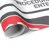 Papier Cadeau Danger Confined Space Entry Safety Warning (Coin rond)