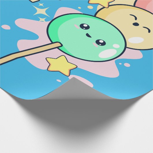 Papier Cadeau Dango de hanami mignon (Coin)