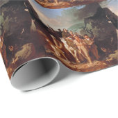 Papier Cadeau Daniel Boone escortant des colons  (Coin rond)