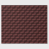 Papier cadeau d'anniversaire chic noir rouge confe (Plat)