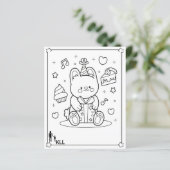 Papier Cadeau d'anniversaire de poupée (Debout devant)