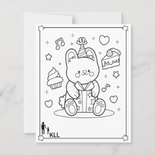 Papier Cadeau d'anniversaire de poupée