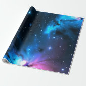 Papier cadeau d'anniversaire Interstellar Dreams (Déroulé)