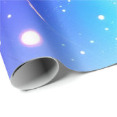 Papier cadeau d'anniversaire Merveilles célestes b (Coin rond)